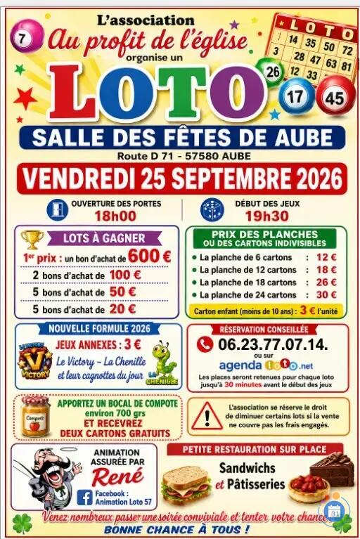 Image Loto au profit de l'èglise (photo 1)
