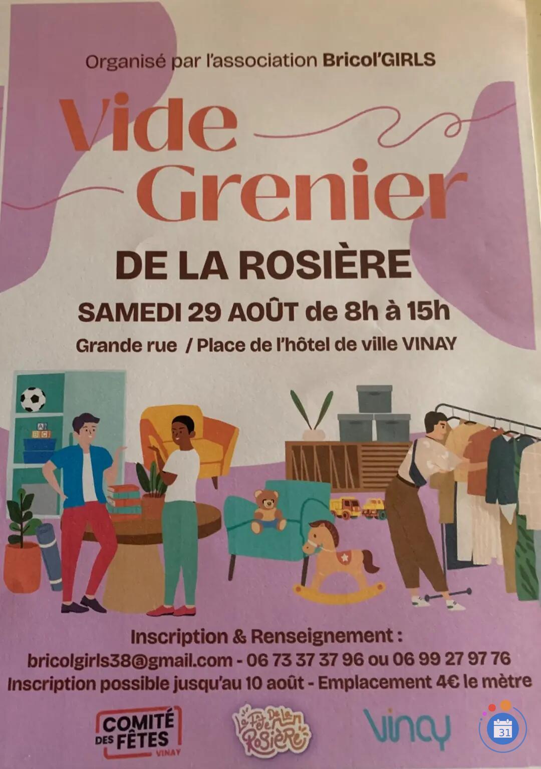 Image Vide grenier de la rosiere (photo 1)
