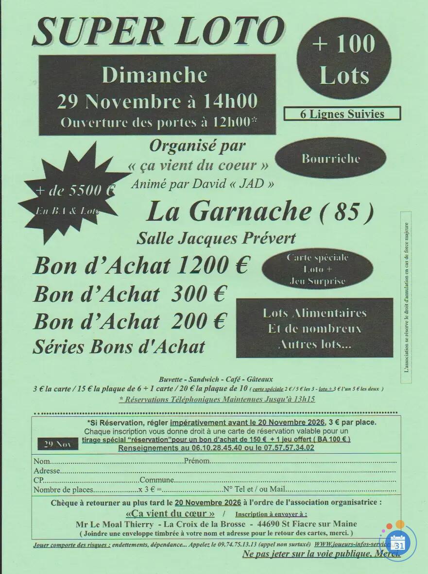 Image SUPER LOTO animé par David jad (photo 1)