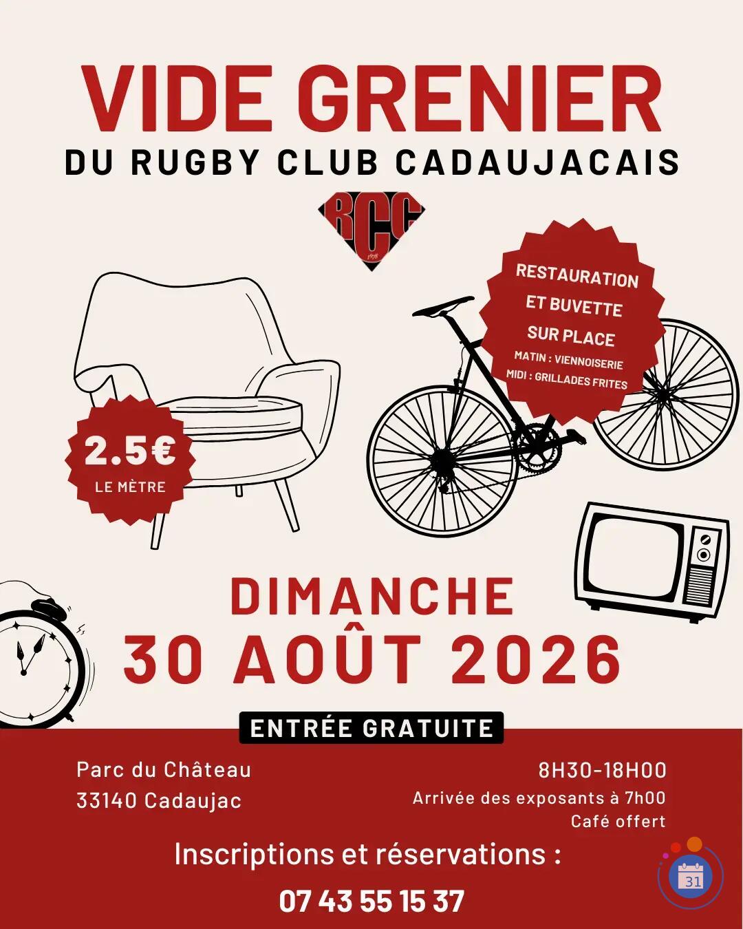 Image Vide Grenier du Rugby Club Cadaujacais (photo 1)