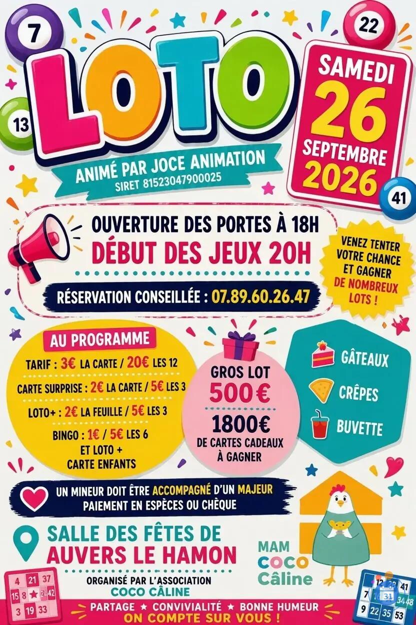 Image LOTO organisé par la MAM COCO CALINE (photo 1)