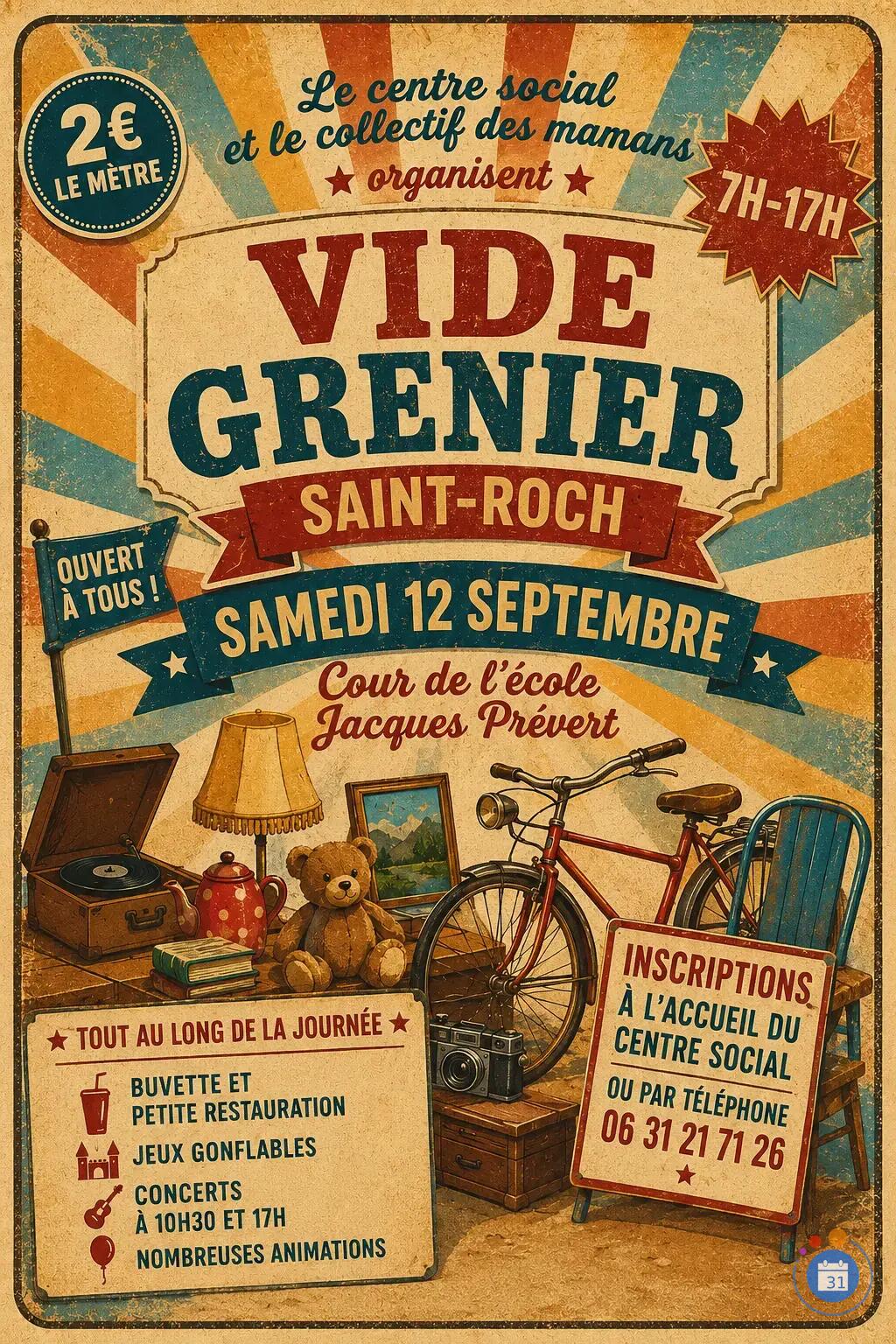 Image Vide grenier du centre social Germaine Tillion (photo 1)