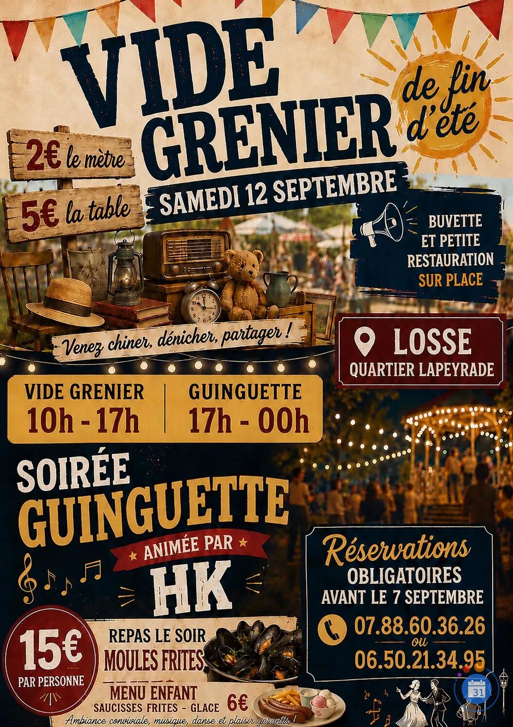 Image Vide grenier et sa soirée guinguette (photo 1)