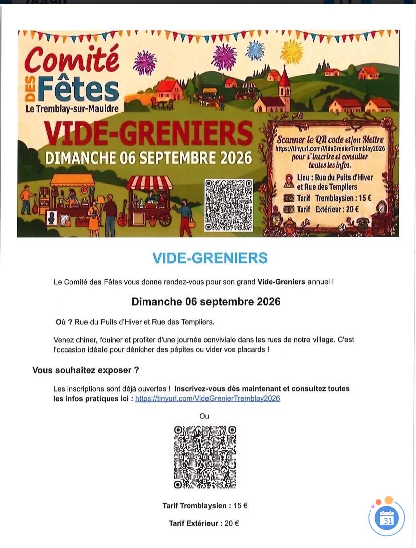 Image Vide-greniers à Le Tremblay-sur-Mauldre (photo 1)