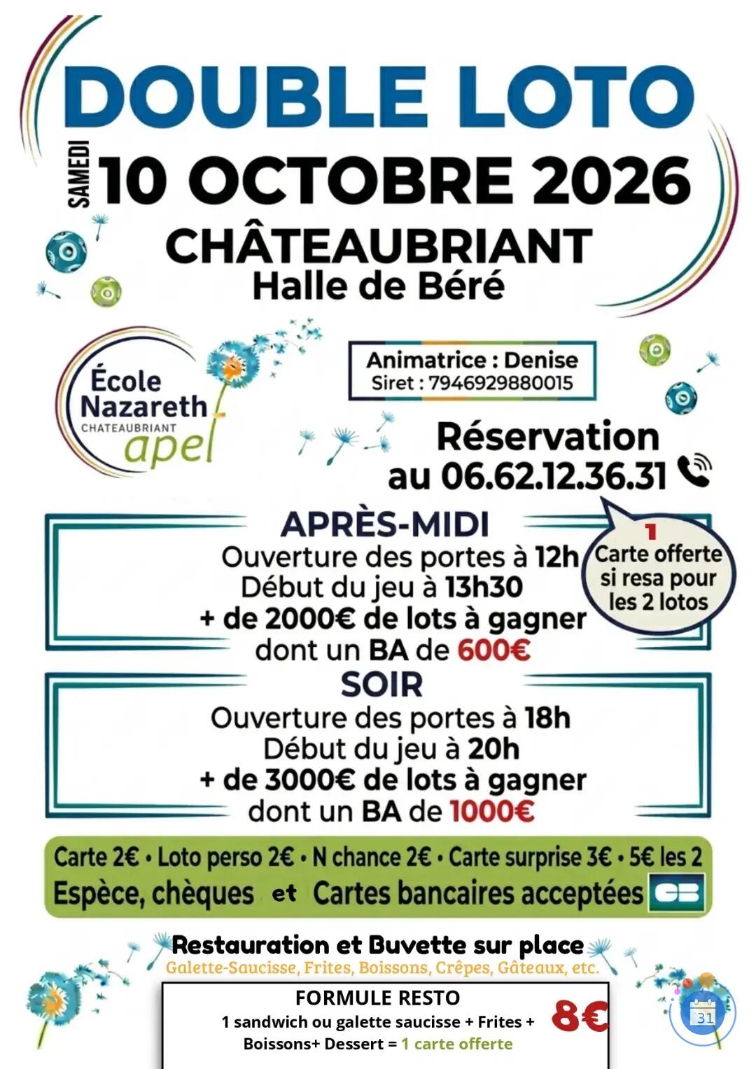 Image Double loto Apel Nazareth (photo 1)