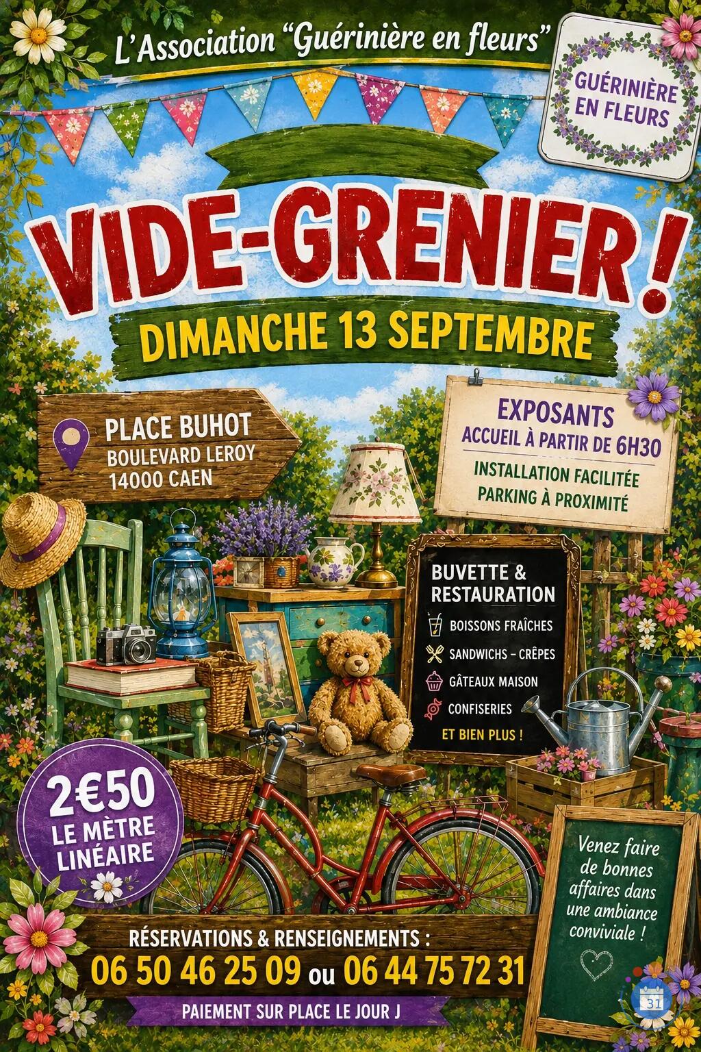 Image Vide grenier organisé par guérinière en fleurs (photo 1)