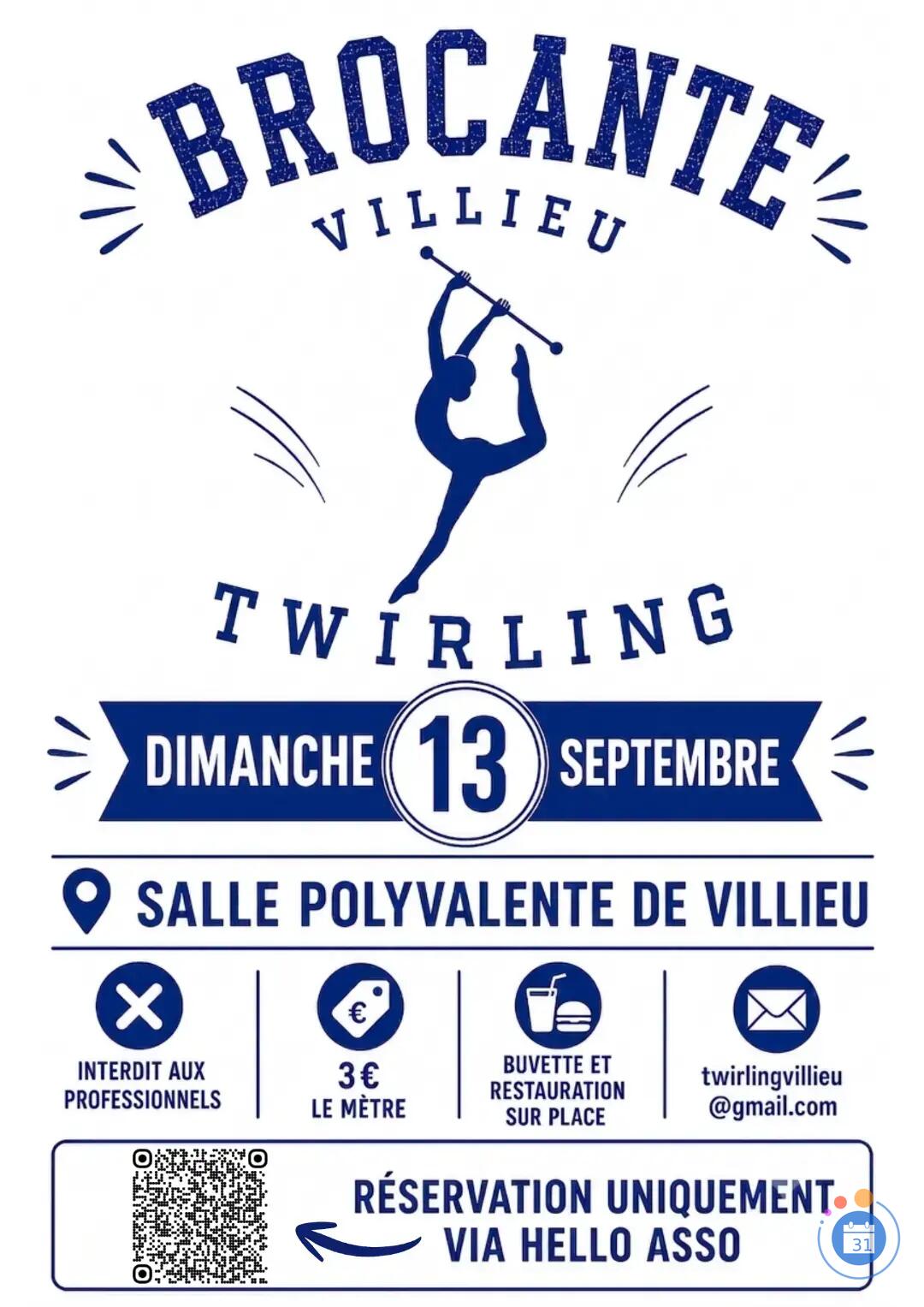 Image BROCANTE TWIRLING BATON VILLIEU (photo 1)
