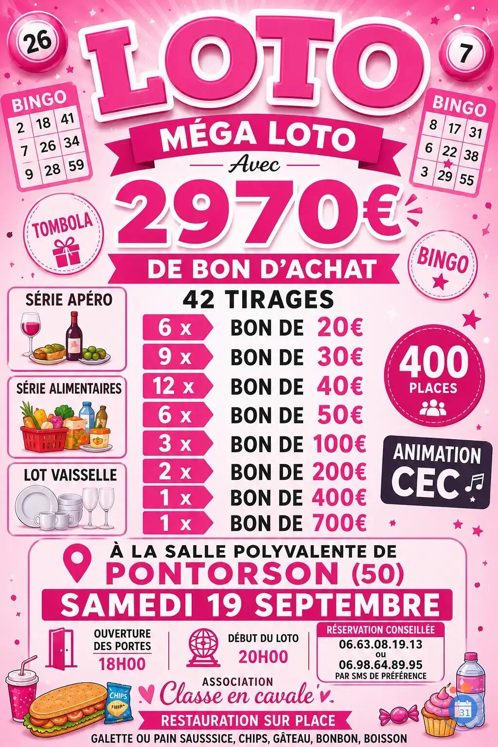 Image Méga Loto 19 septembre 2970€ de BA (photo 1)