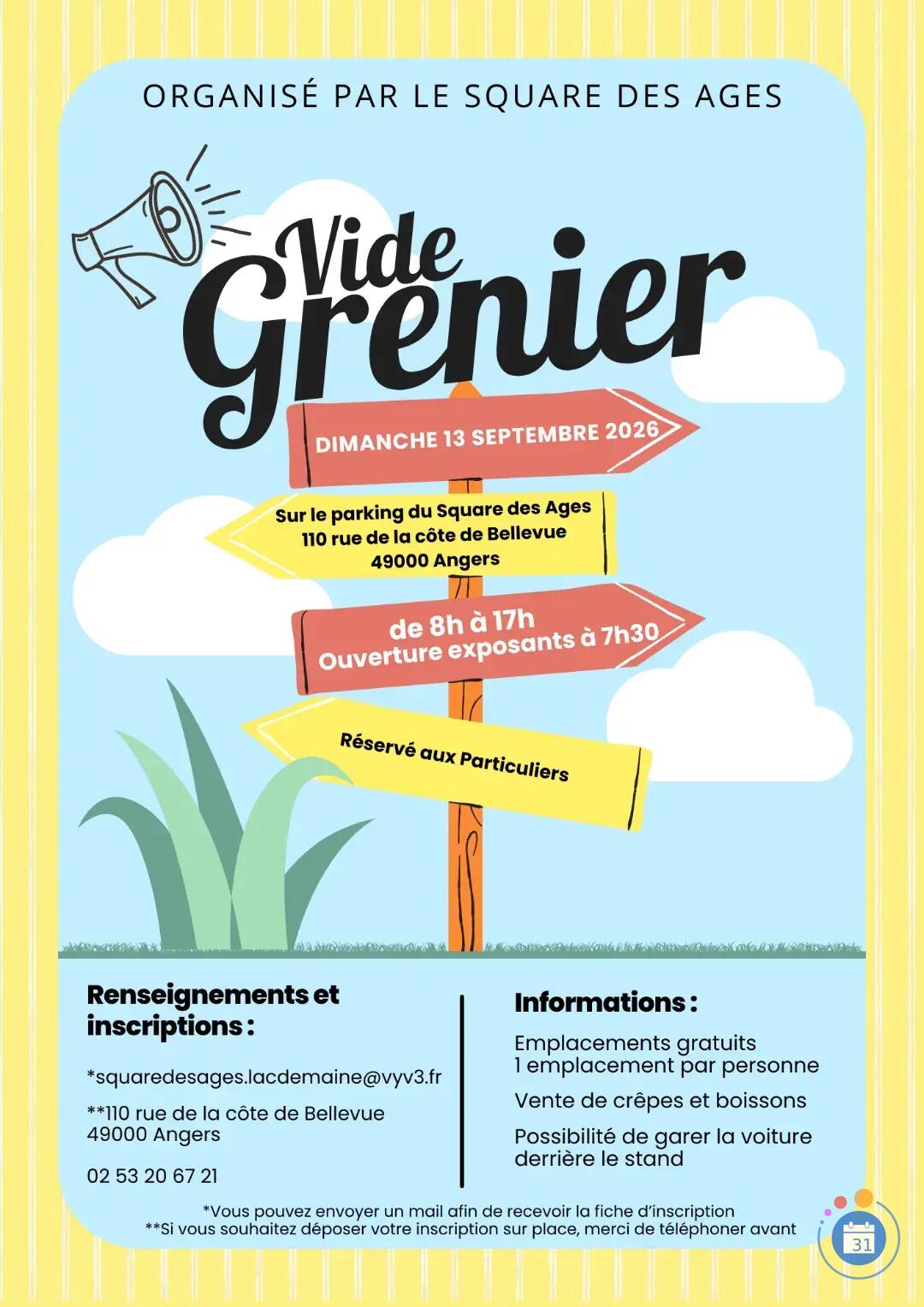Image Vide Grenier du Square des Ages (photo 1)