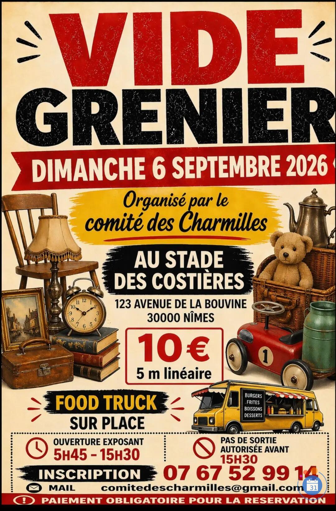Image Vide Grenier du Comité des Charmilles (photo 1)