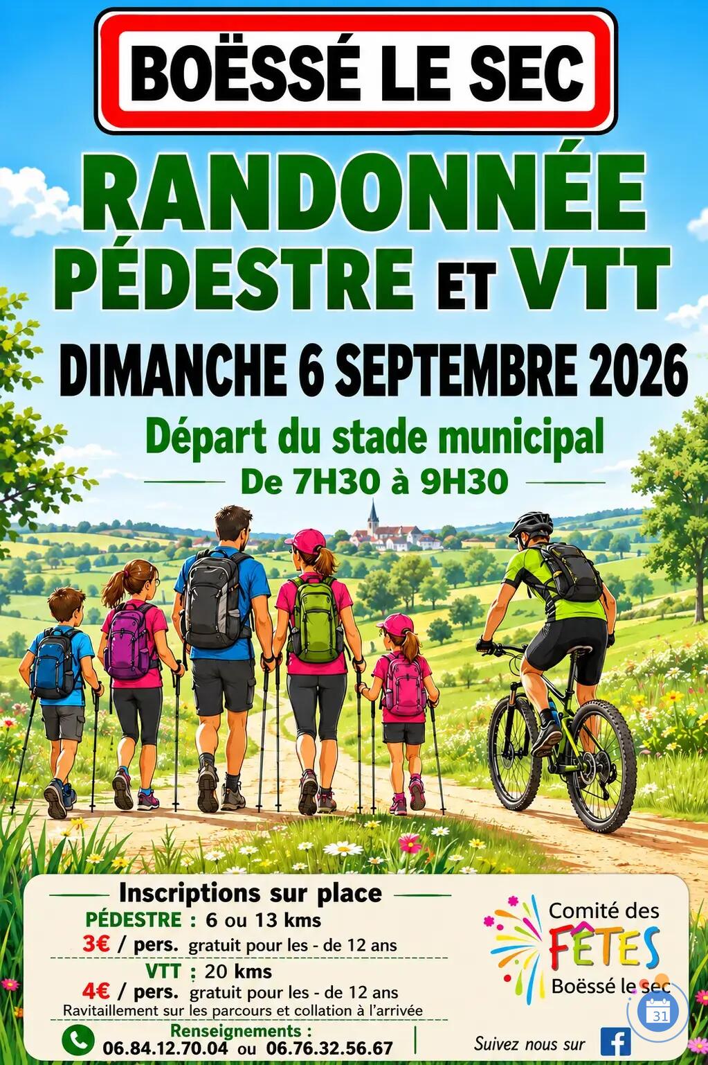 Image randonnée pédestre et vtt du comité des fêtes (photo 1)