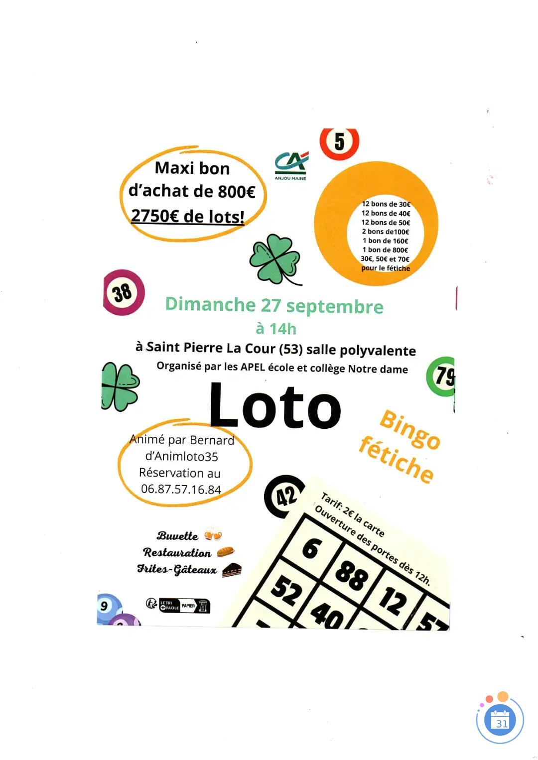 Image Loto Animé par Bernard Animloto35 (photo 1)