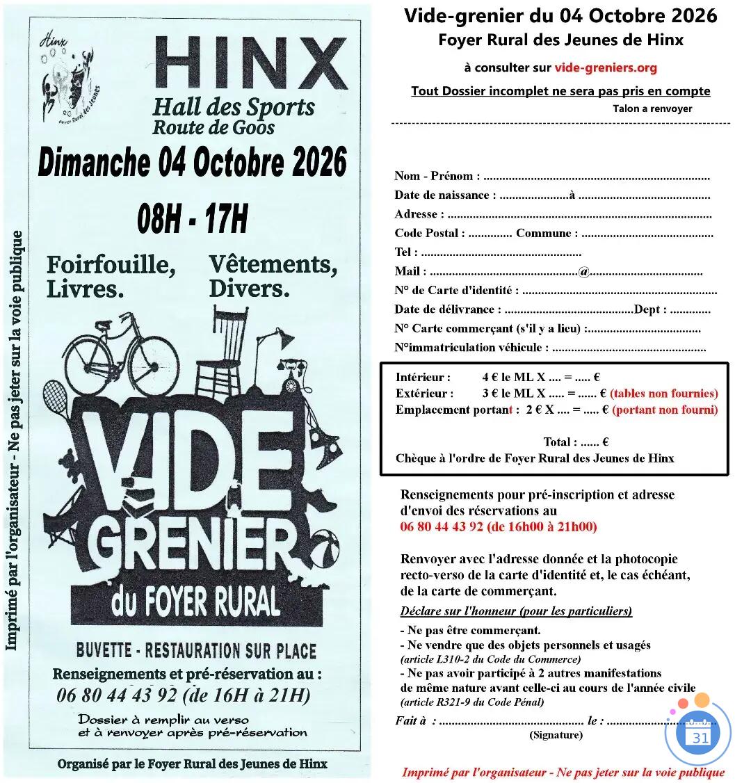 Image Vide Grenier du Foyer Rural des Jeunes (photo 2)