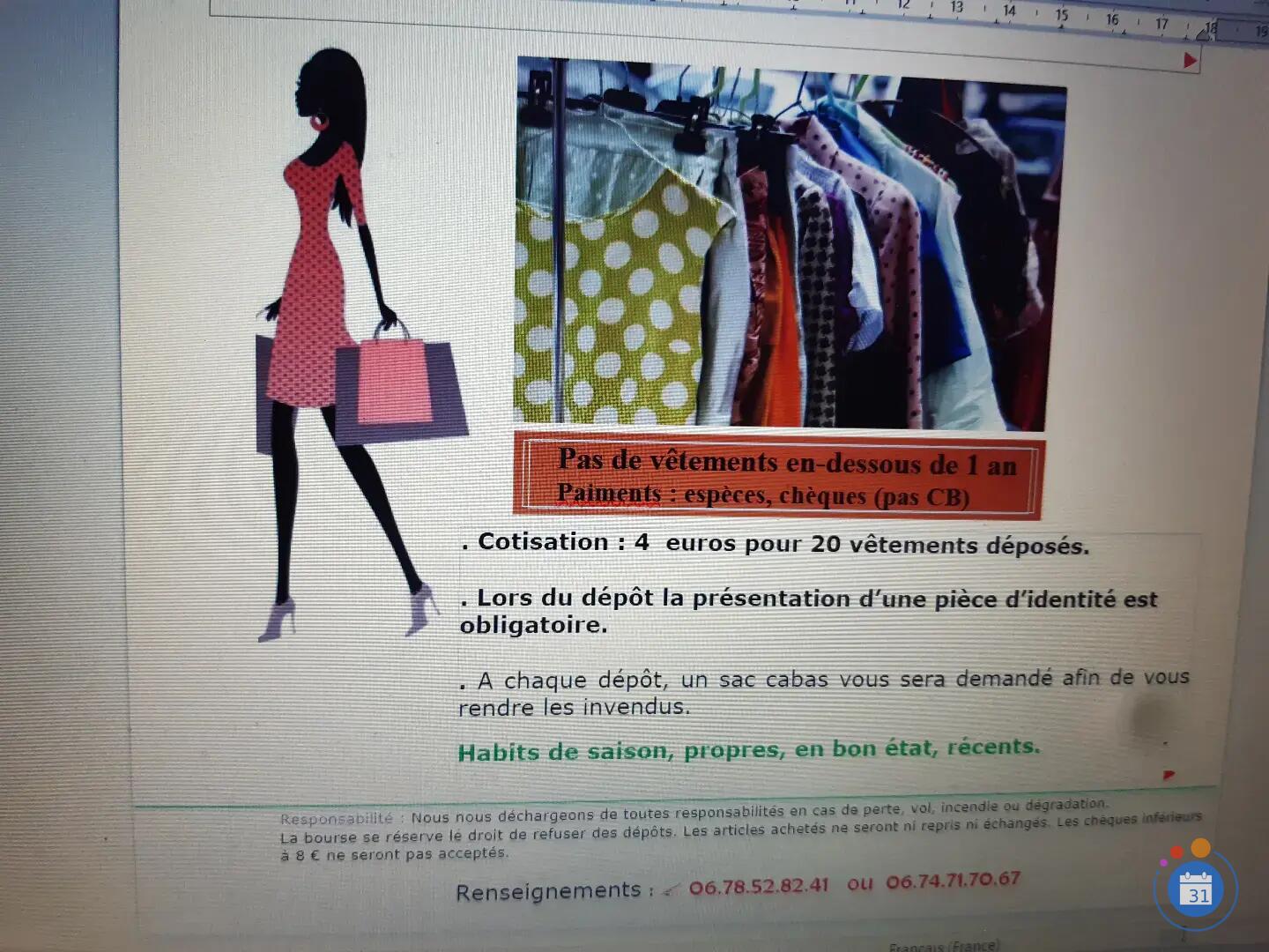 Image BOURSE VETEMENTS AUTOMNE-HIVER (photo 2)