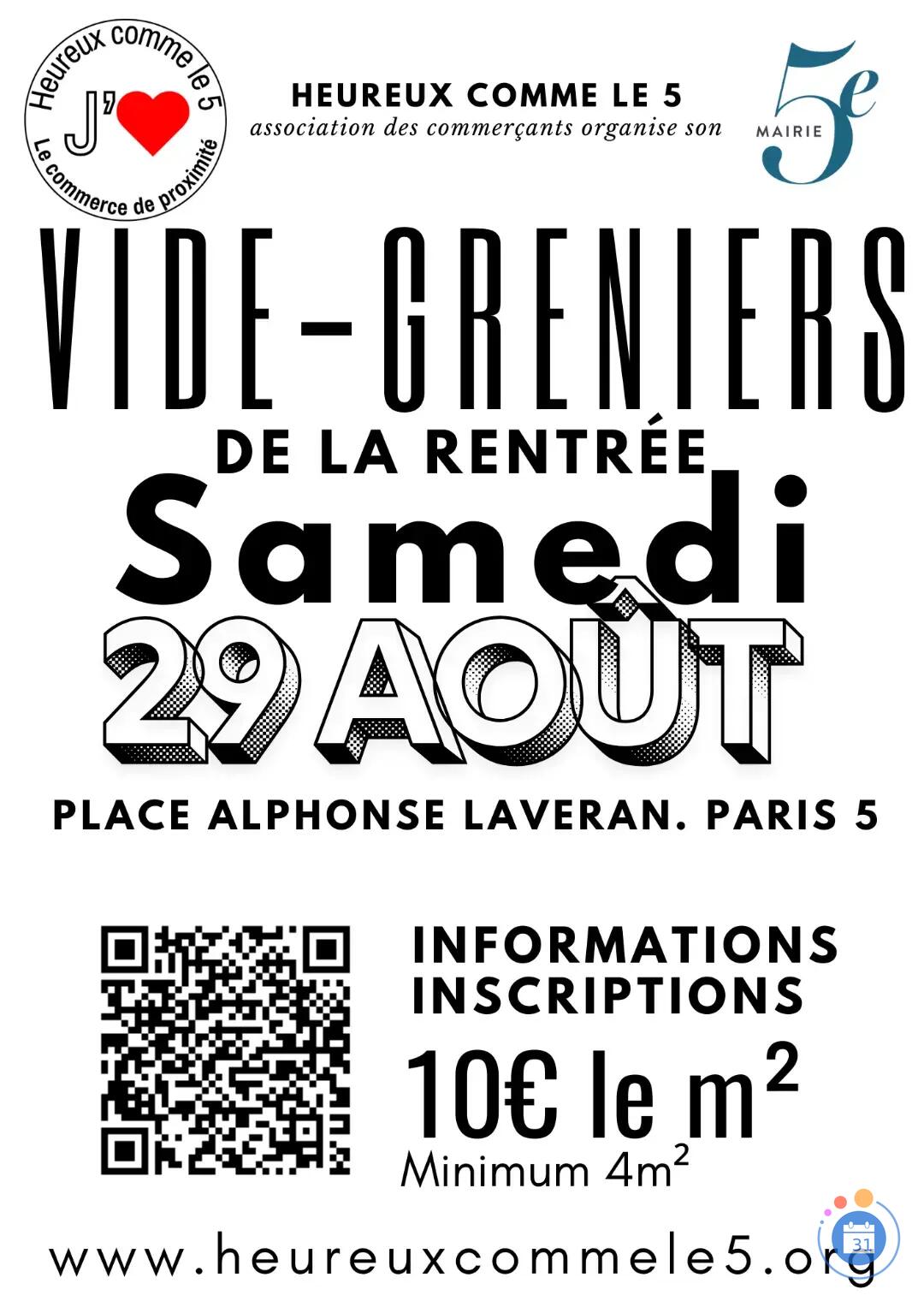 Image Vide-greniers 10€ le m² – paris 5ᵉ (photo 1)
