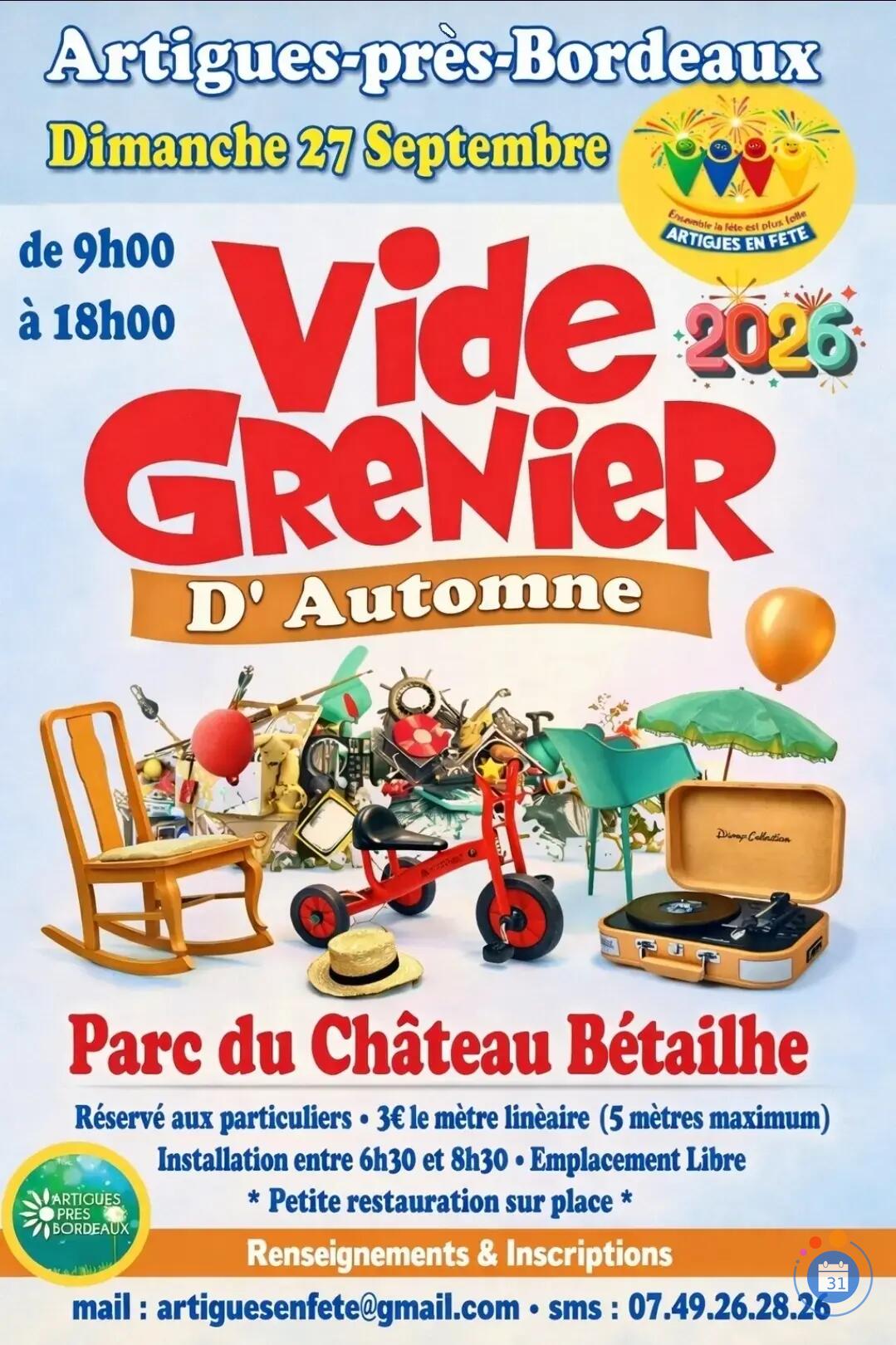 Image Grand vide grenier d'automne (photo 1)