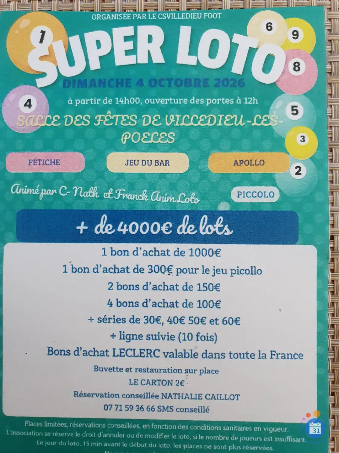 Image HYPER LOTO ANIME PAR NATHALIE CAILLOT (photo 1)