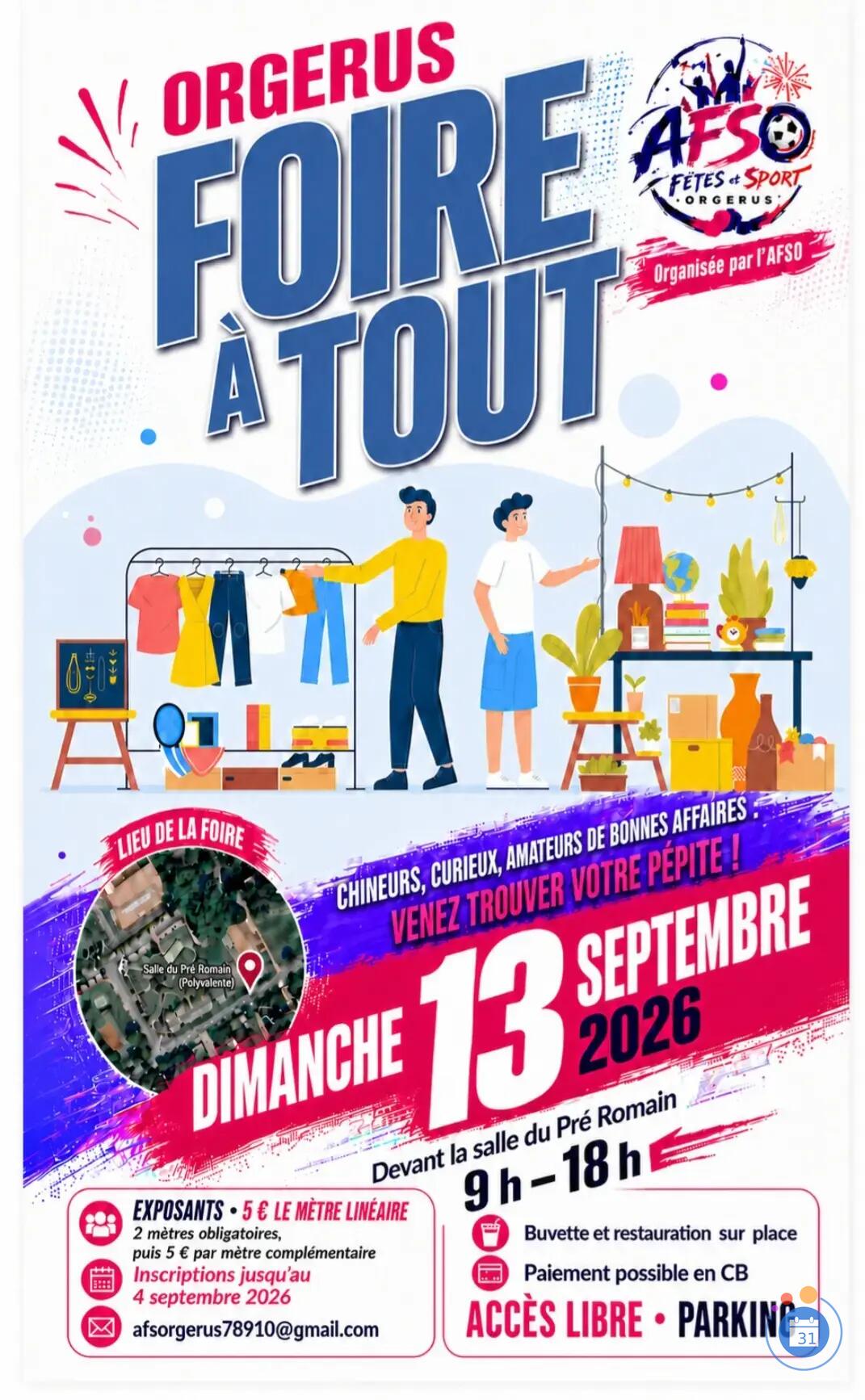 Image FOIRE A TOUT 2026 - ORGERUS (photo 1)