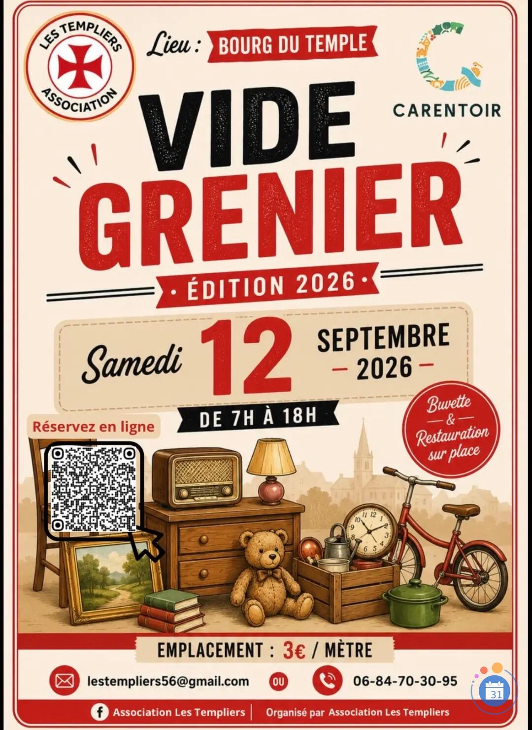 Image Vide Grenier au Temple (56910 CARENTOIR) (photo 1)