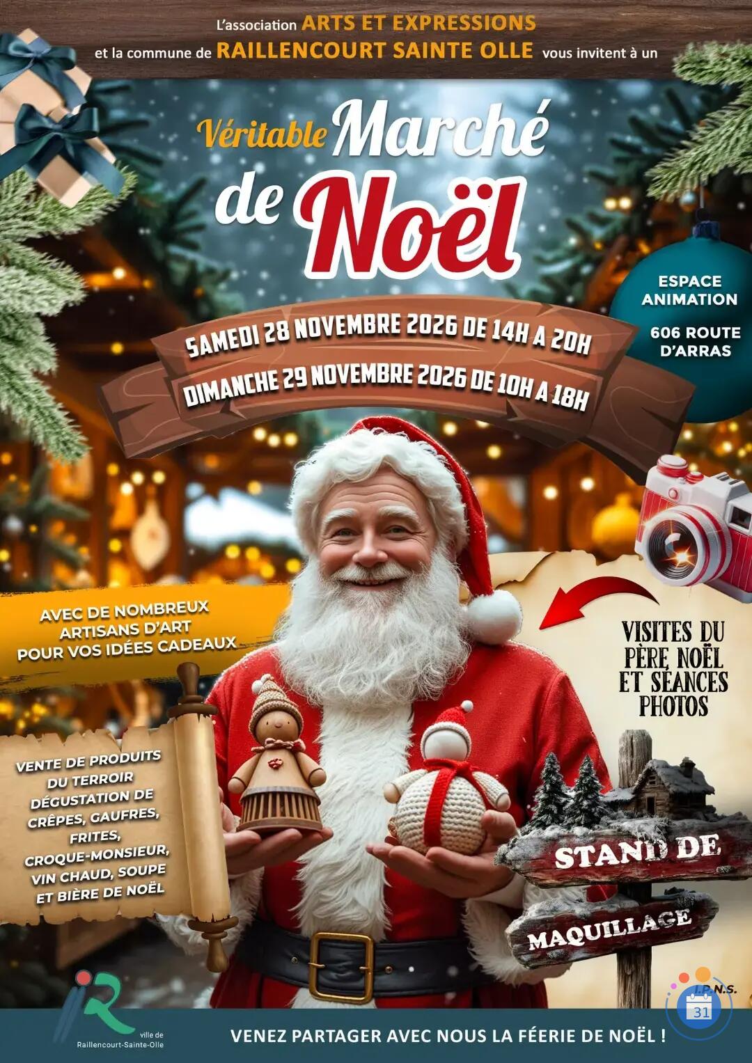 Image Marché de Noel à Raillencourt Sainte Olle (photo 1)