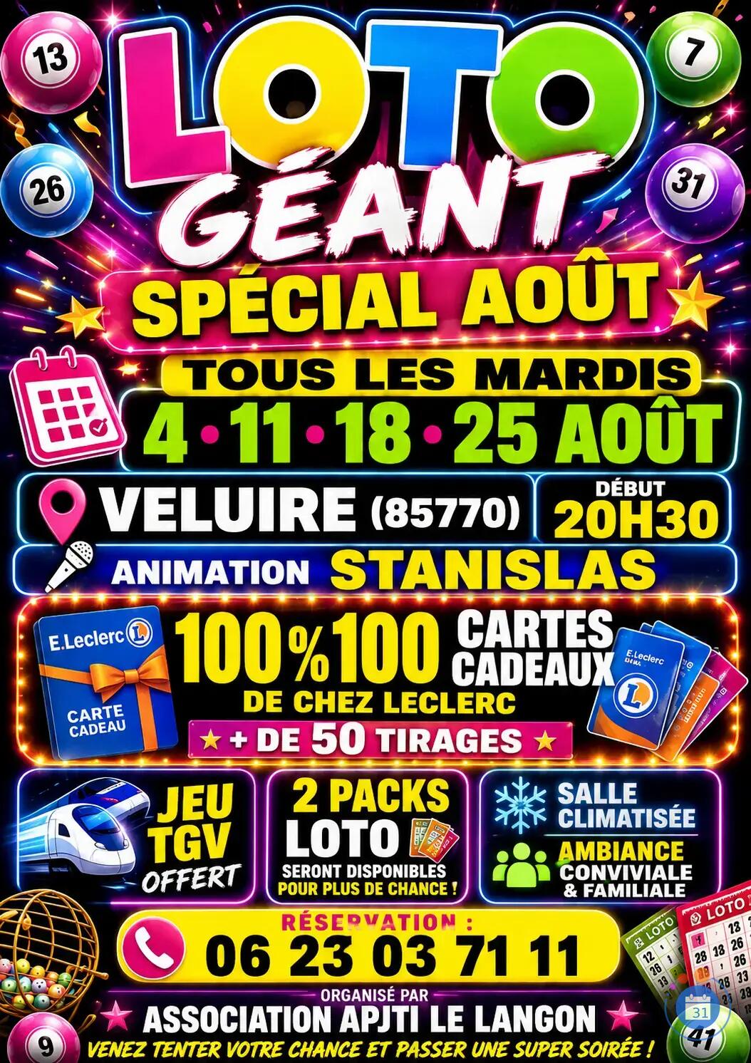 Image Soirée animation loto avec packs. (photo 1)