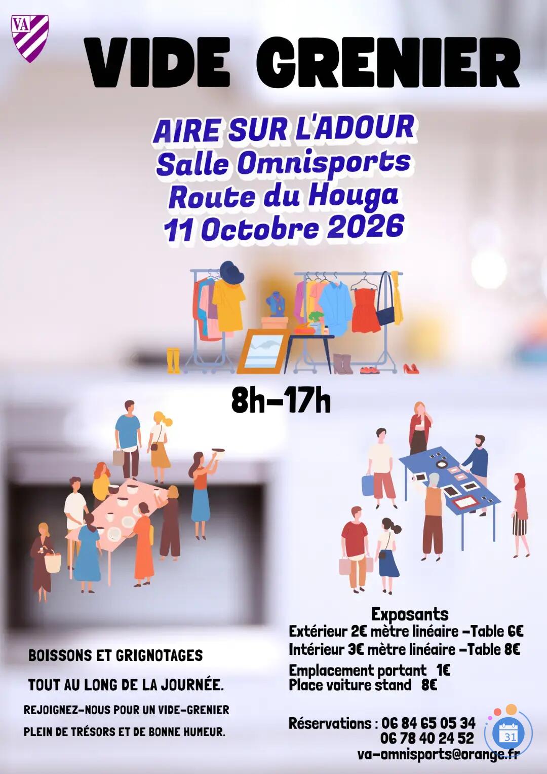Image Vide Grenier Violette Aturine Omnisports (photo 1)
