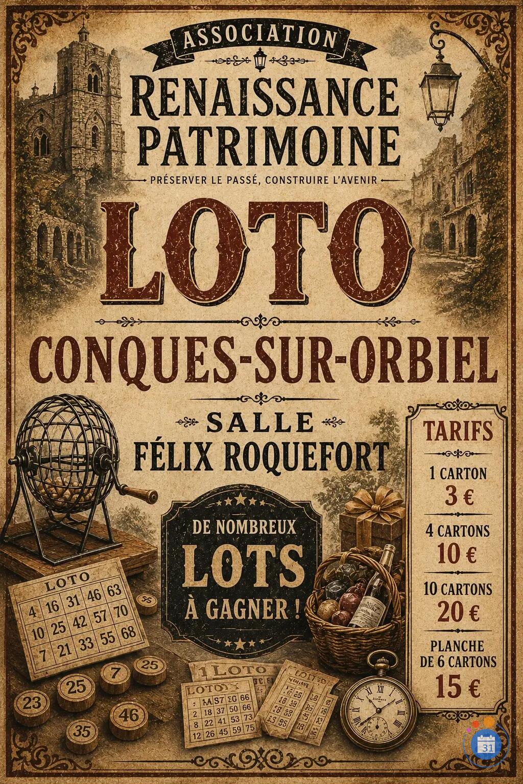 Image Loto pour l’association Renaissance Patrimoine (photo 1)