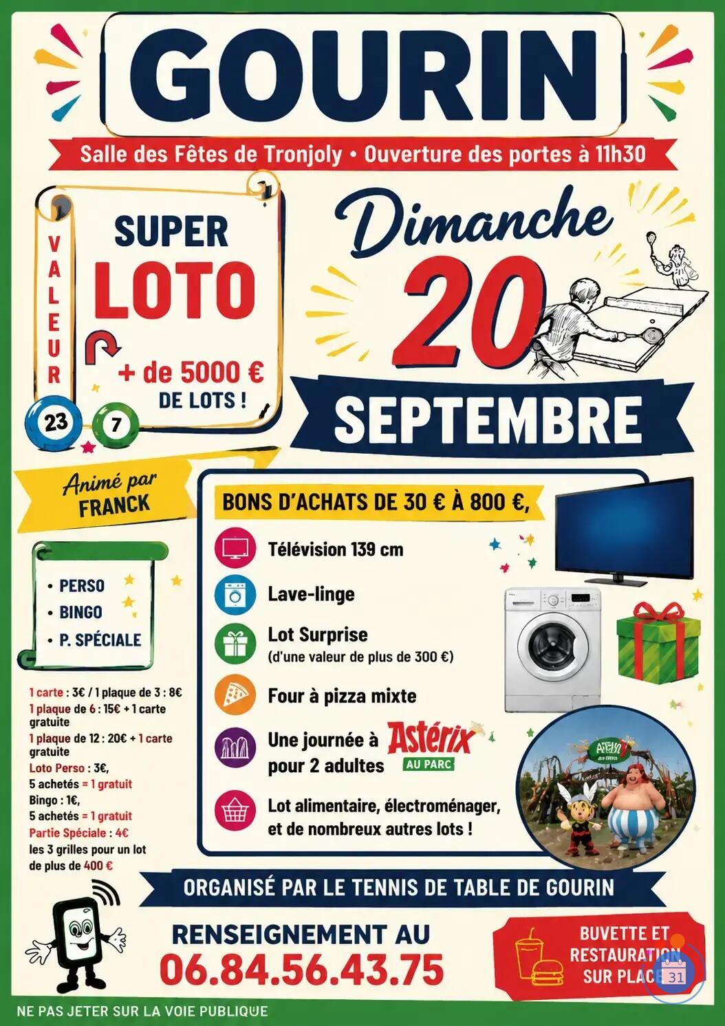 Image Loto du tennis de Table Gourinois (photo 1)