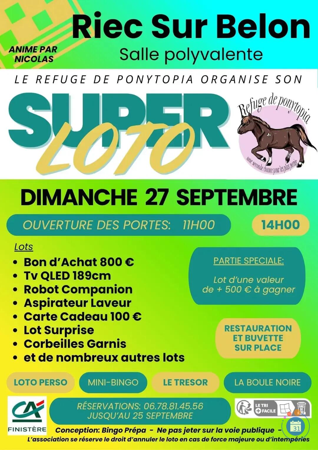 Image Super Loto du Refuge de Ponytopia (photo 1)