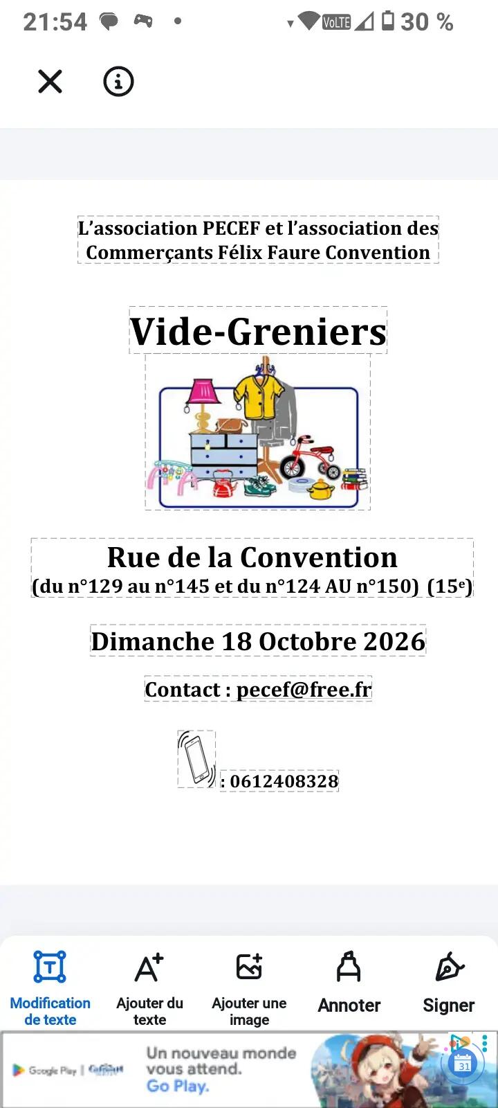 Image Vide Greniers automnal (photo 1)