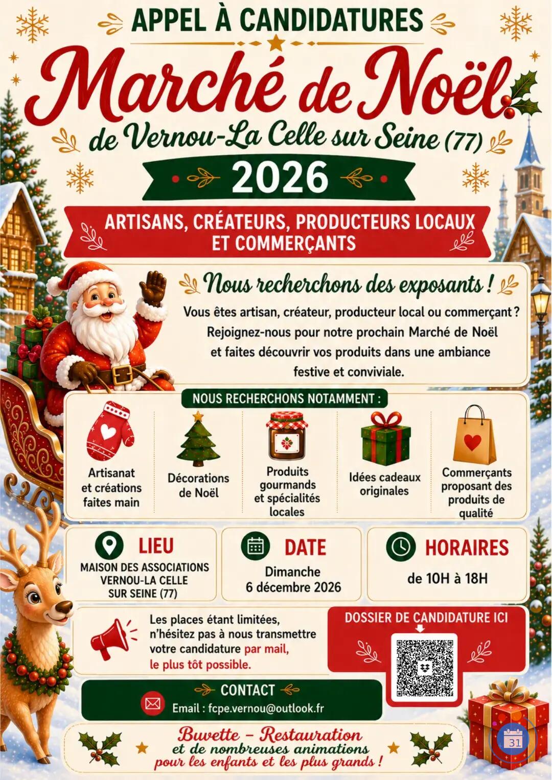 Image Marché de Noël de Vernou-La Celle sur Seine (photo 1)