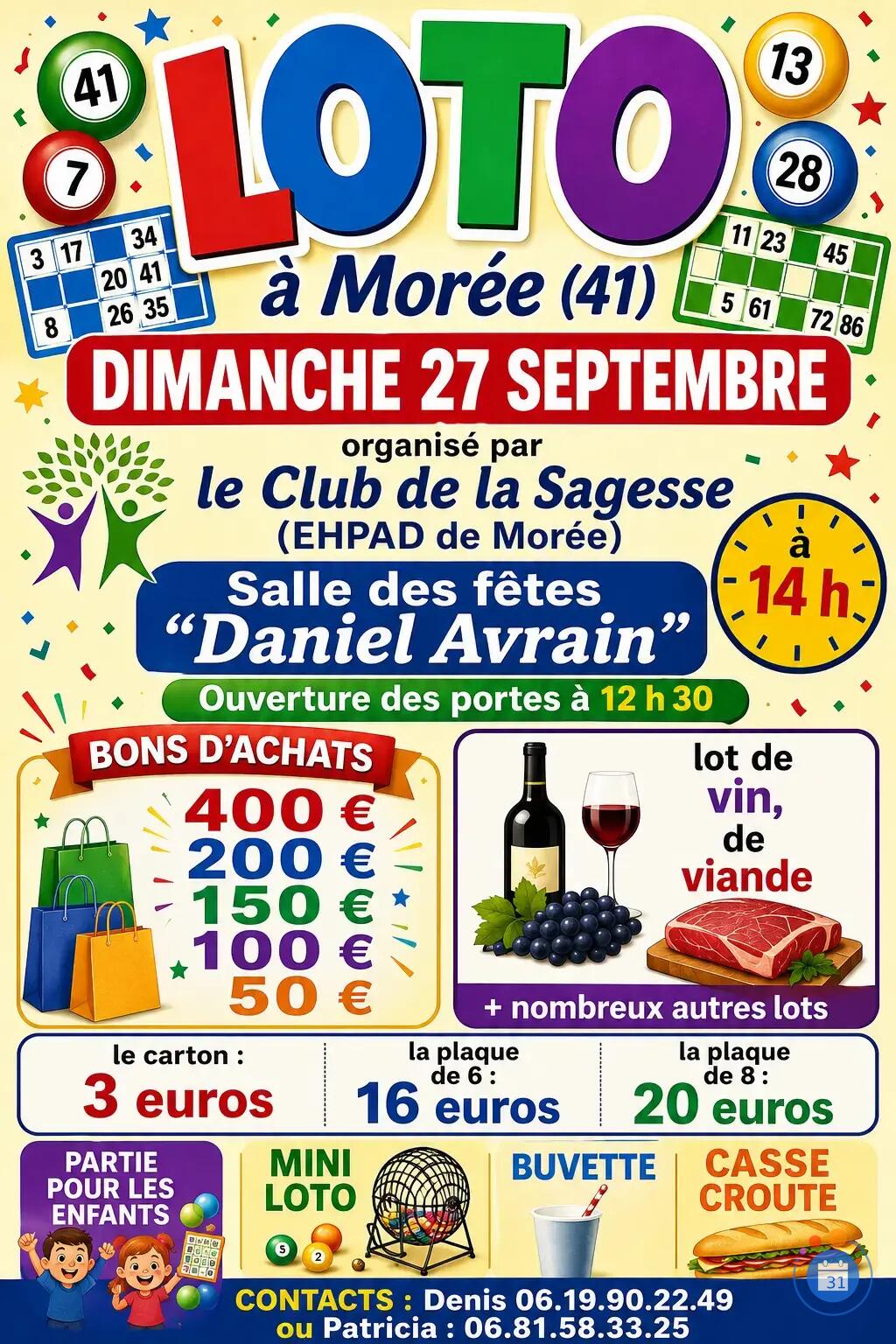 Image Loto Club de la Sagesse (Ehpad Morée) (photo 1)