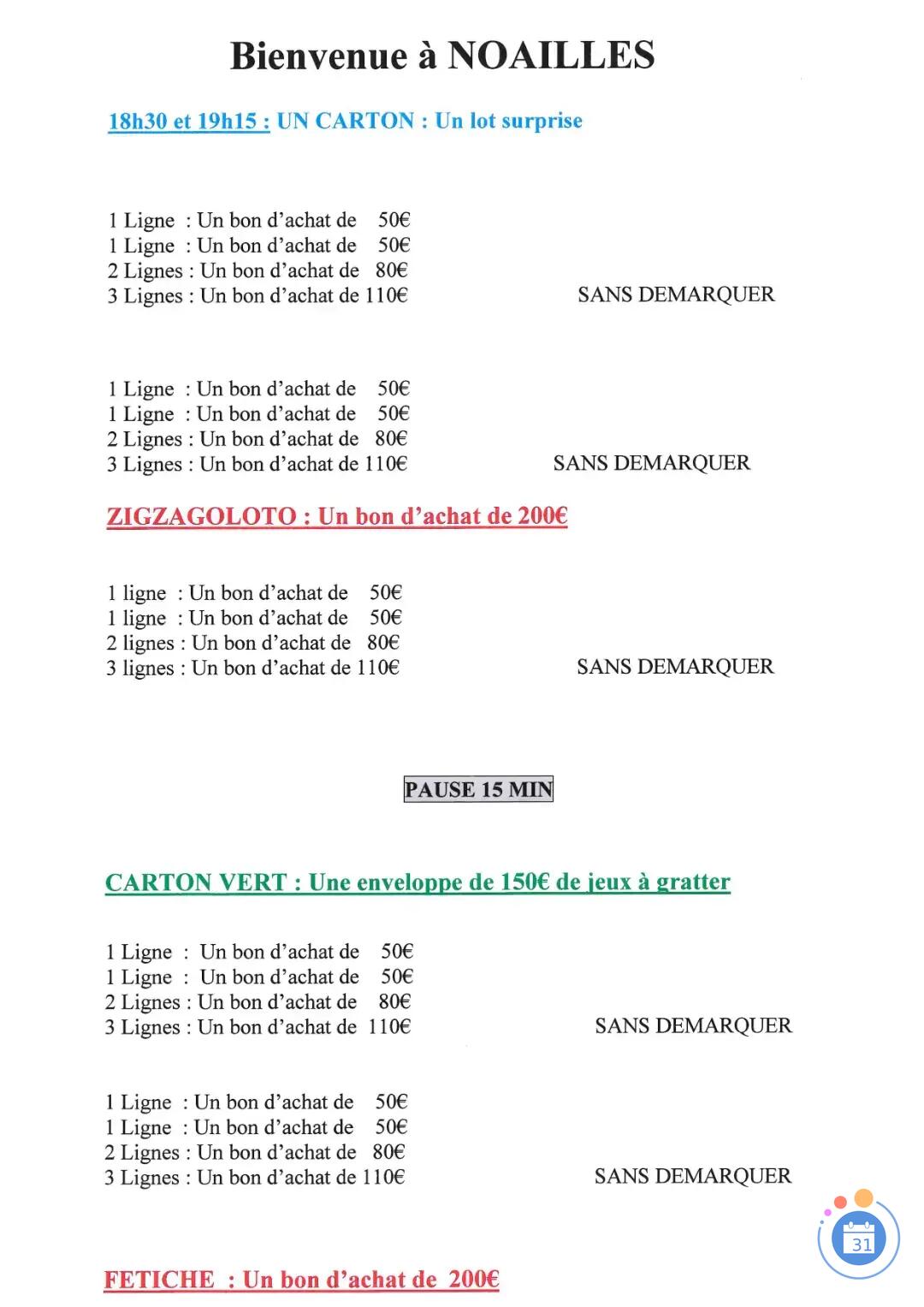 Image Grand Loto de Rentree (photo 2)