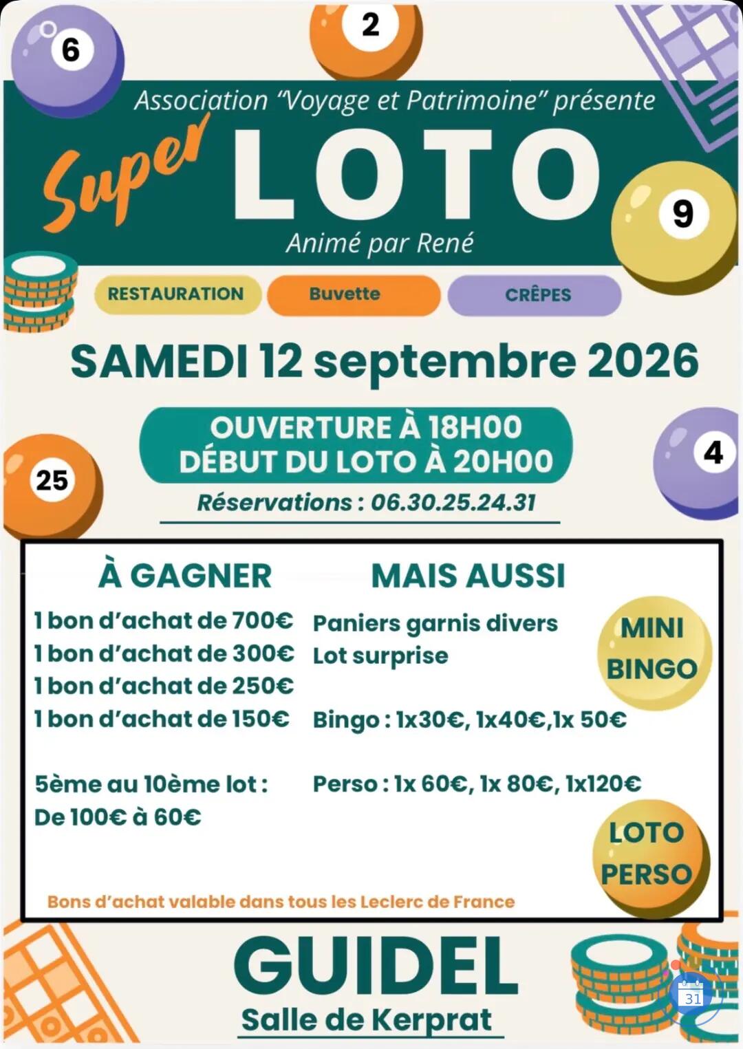 Image Super Loto animé par René ! (photo 1)