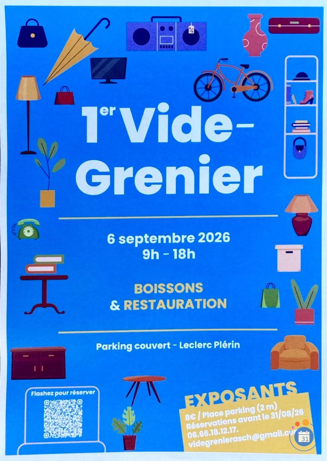 Image 1er Vide grenier amicale école Saint-Charles (photo 1)