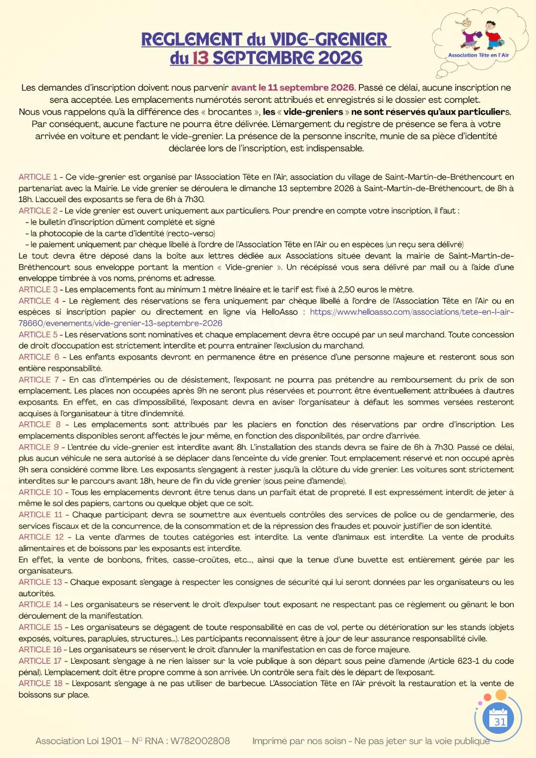 Image Vide-Grenier - Dimanche 13 septembre (photo 3)