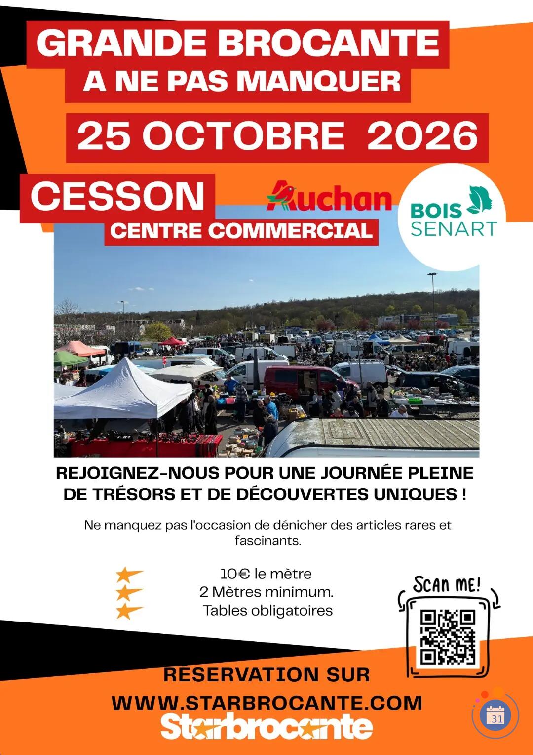 Image Nouveauté Brocante, Foire à tout, Vide-greniers Centre Commercial BOIS SENART (photo 1)