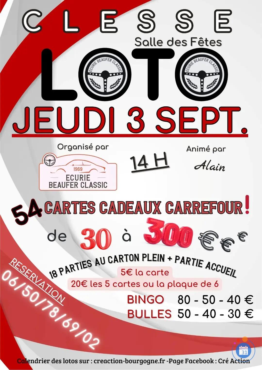 Image Loto ECURIE BEAUFER CLASSIC (photo 1)