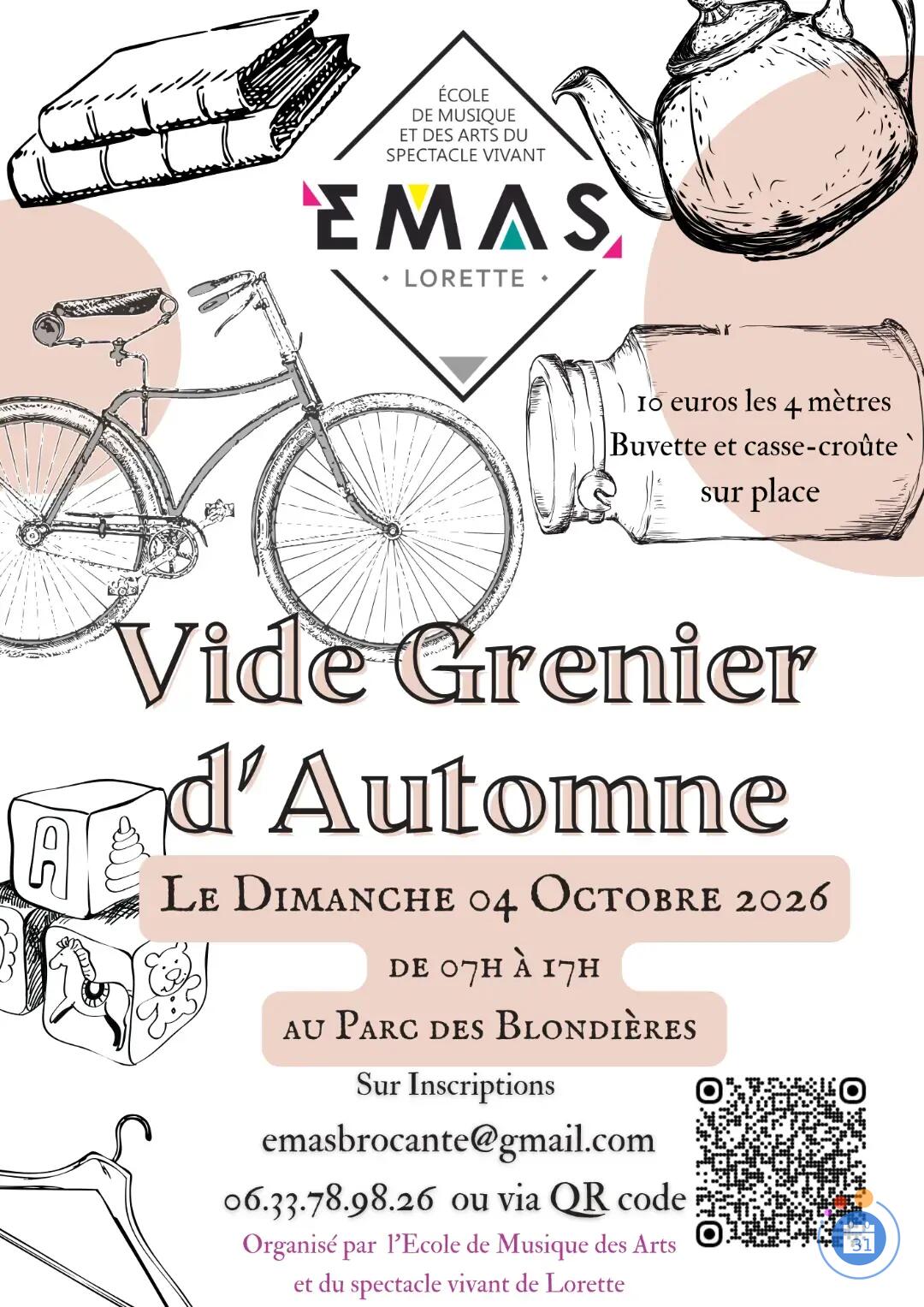 Image Vide Grenier d'Automne par L'EMAS Lorette (photo 1)