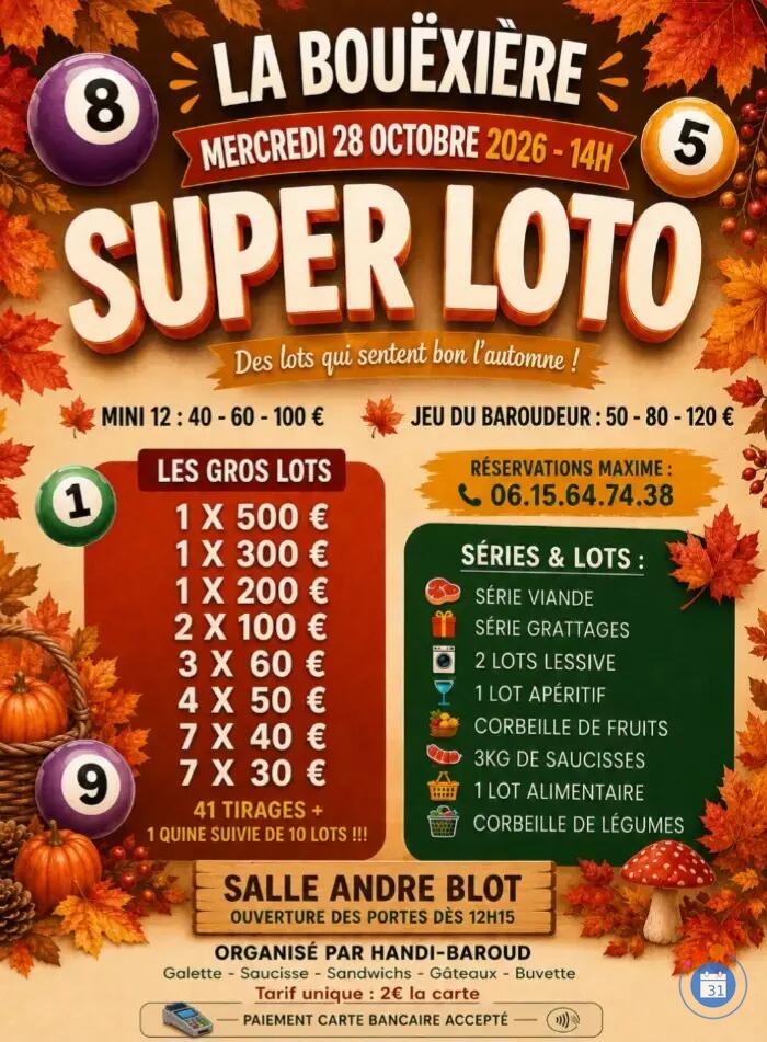 Image Loto du mercredi Handi Baroud (photo 1)