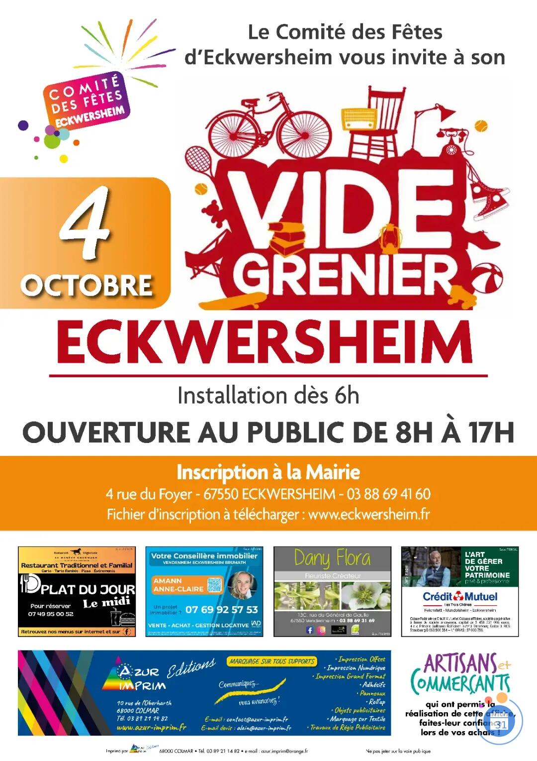 Image Vide-Greniers Eckwersheim le 4 octobre 2026 (photo 1)
