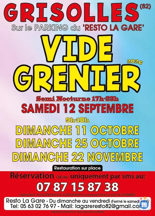 Image Vide grenier semi nocturne au resto de la gare (photo 1)