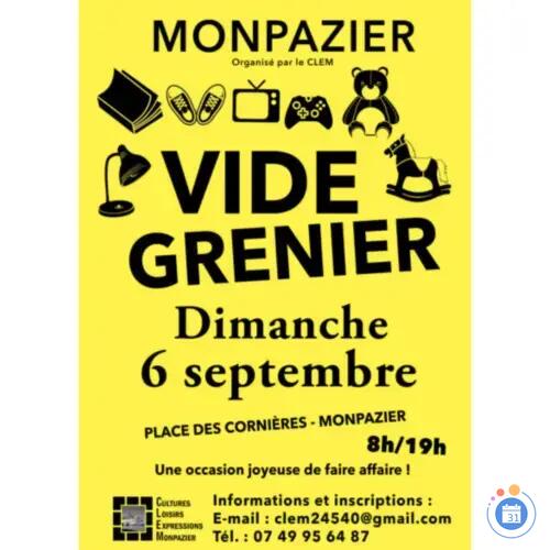Image Vide-grenier organisé par le CLEM à Monpazier (photo 1)