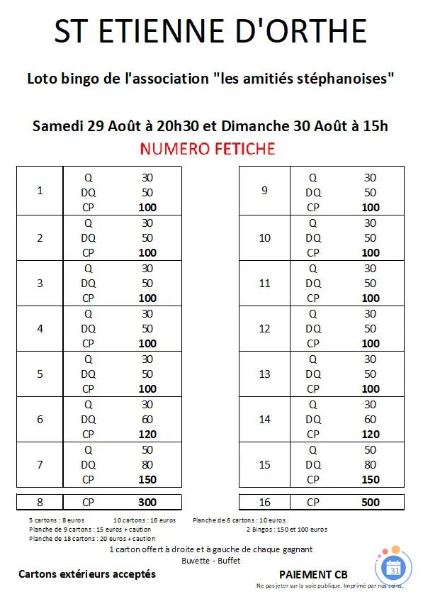Image LOTO Bingo (photo 1)