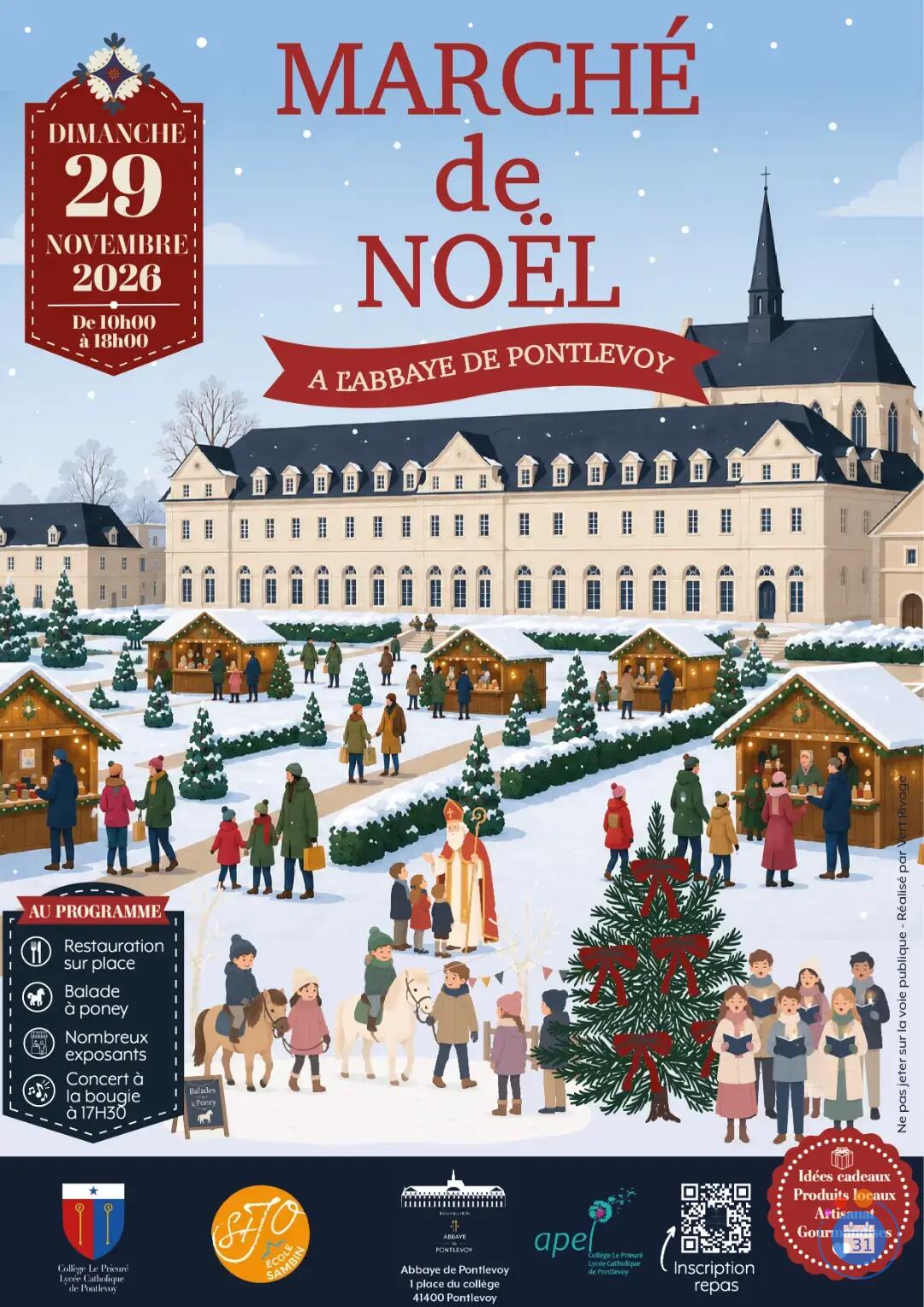 Image Marché de Noël Abbaye de Pontlevoy (photo 1)