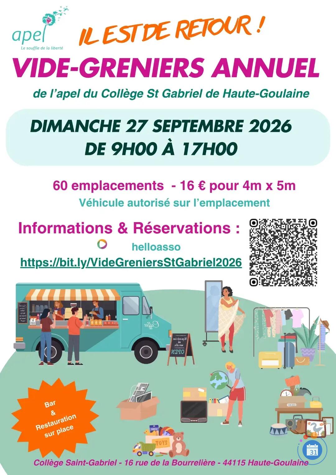 Image VIDE GRENIER DU COLLEGE SAINT-GABRIEL (photo 1)