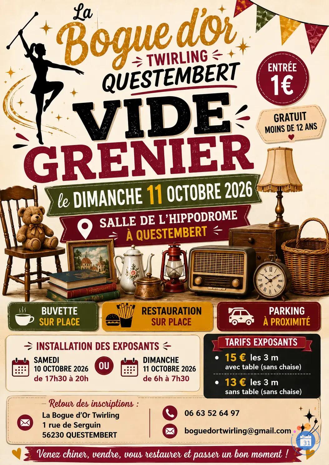Image Vide grenier la Bogue d'or twirling (photo 1)
