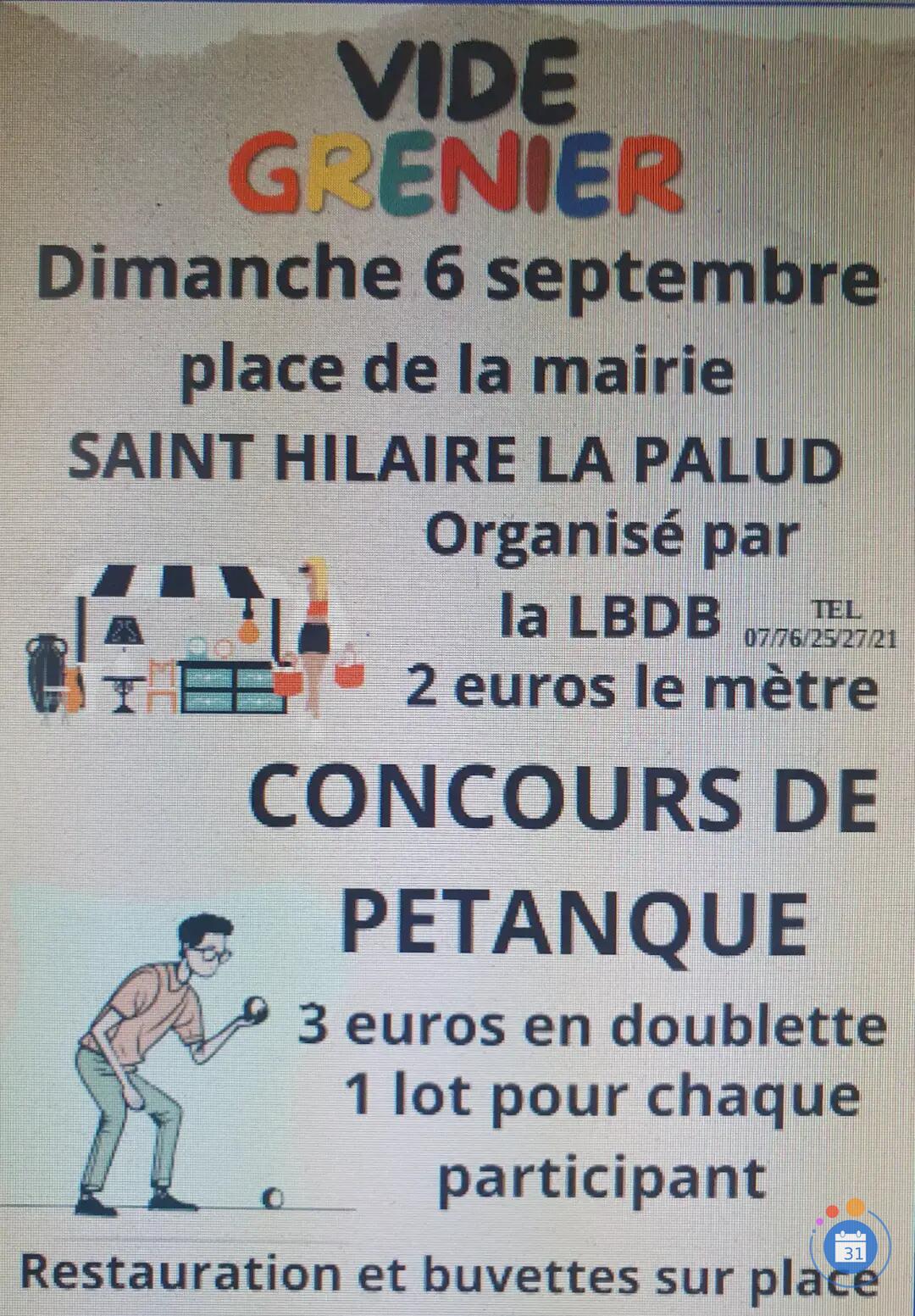 Image Vide grenier enet concours de pétanque (photo 1)