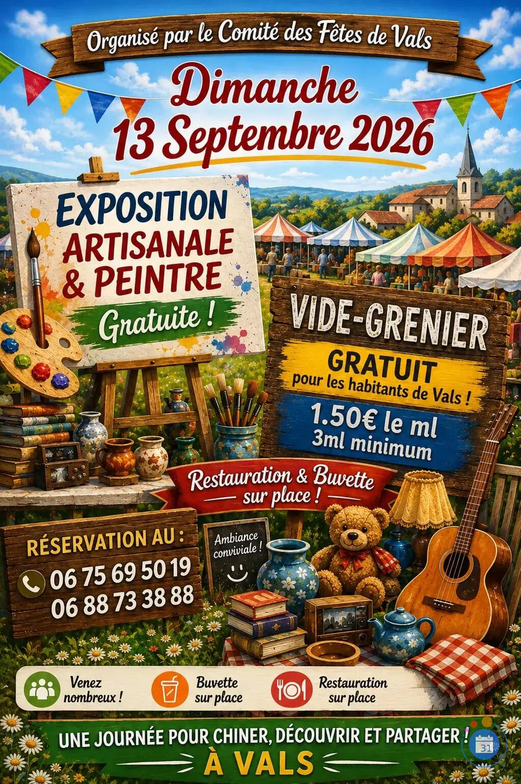 Image Vide grenier marché artisanal expo peintures (photo 1)