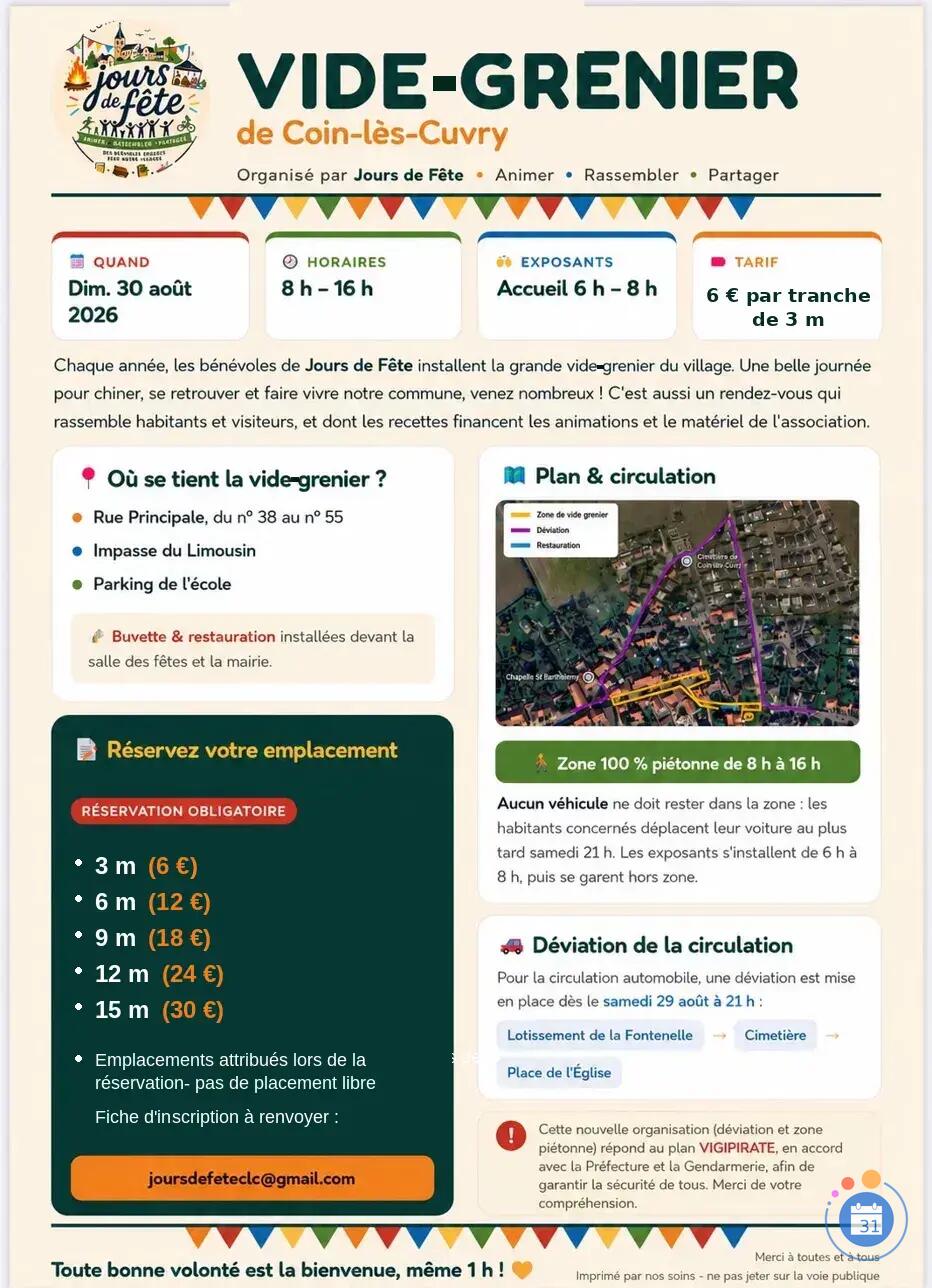 Image Vide- grenier Coin les Cuvry (photo 2)